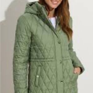 Green Quilted Women's Jacket